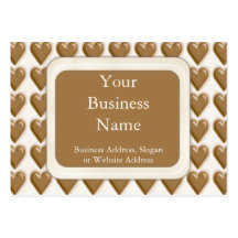 Hearts - Milk Chocolate and White Chocolate Business Card