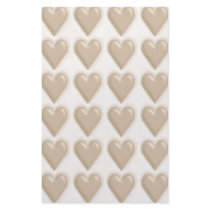 Hearts - Milk Chocolate and White Chocolate Personalized Stationery