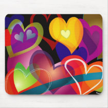 Hearts Mousepad by PaulHonatke Hearts Mousepad
