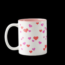Hearts mugs