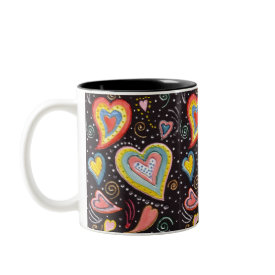 Hearts Mug - for Valentines Day, perfect for the coffee lover! Hearts Mug - for Valentines Day, perfect for the coffee lover!