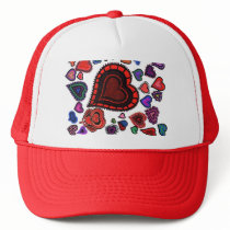 Hearts n Hearts Cap hats by SherryHolderHunt Hearts n Hearts Cap hats