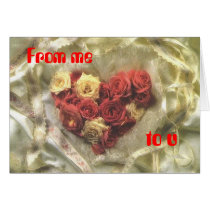 Hearts n Lace, From me, to u cards