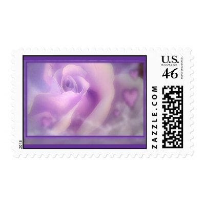 Hearts n roses 1 postage