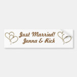 Hearts of gold bumper sticker