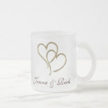 Hearts of gold coffee mug