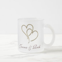 Hearts of gold coffee mug