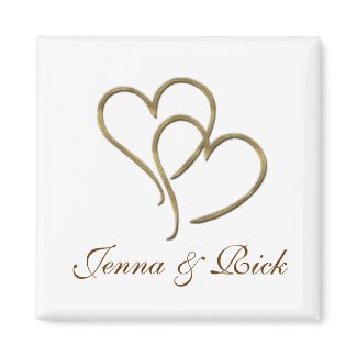Hearts of gold magnet