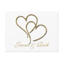 Hearts of gold postcard