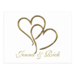 Hearts of gold postcard