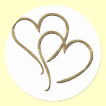 Hearts of gold stickers