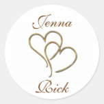 Hearts of gold stickers