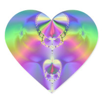 Hearts of Promise Fractal Stickers