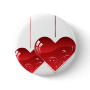 Hearts on a String button