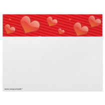 Hearts on a String Custom Letterhead