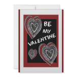 Hearts on Chalk Board Personalized Invitation