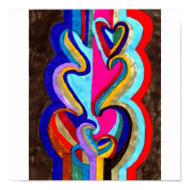 hearts on gray posters by suzanadams hearts on gray posters