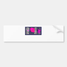 Hearts ON Love Bumper Sticker