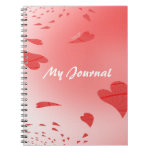 Hearts on Pink Journal Spiral Note Books