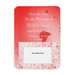 Hearts on Pink Save the Date Magnets