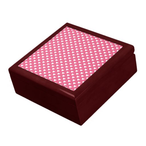 Hearts on Pink Trinket Box