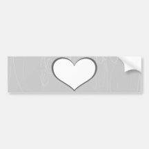 Hearts on Swirls Bumper Sticker