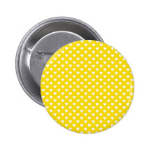 Hearts on Yellow Button