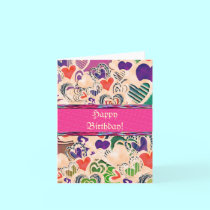 Hearts Overflowing Birthday! cards