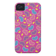Hearts Pattern Pink iPhone 4 Case