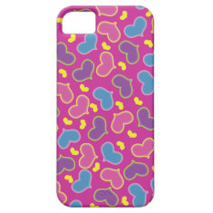 Hearts Pattern Pink iPhone 5 Case