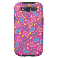 Hearts Pattern Pink Samsung Galaxy S3 Case