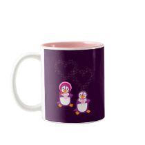 Hearts & Penguins Mug mugs