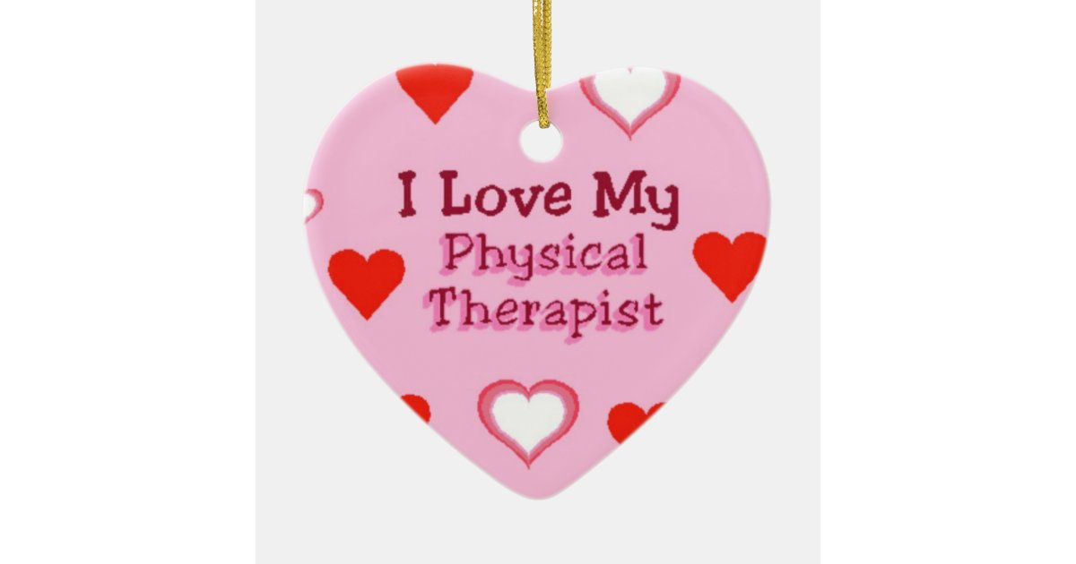 Hearts Physical Therapist Ornament Zazzle 1400