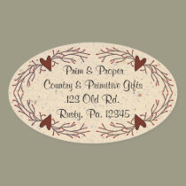Hearts & Pip Berry Oval Sticker stickers
