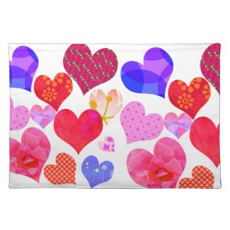 Hearts Placemat placemat