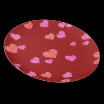 Hearts plates