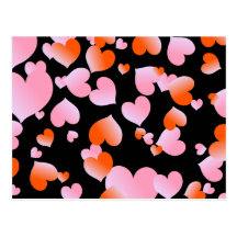 Hearts Post Card