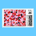 Hearts Postage Stamp by dndartstudio Hearts Postage Stamp