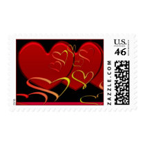 Hearts Postage Stamps