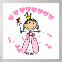 Hearts Princess Poster