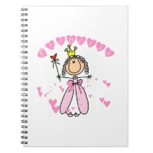 Hearts Princess Spiral Note Books