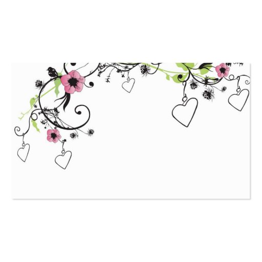Hearts Profile Card Business Cards