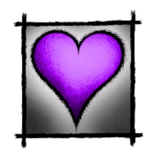 hearts-Purple zazzle_apron