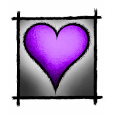 hearts-Purple shirt