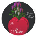 Hearts & Roses ,Customizable stickers