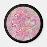 HEARTS, ROSES VALENTINE by SHARON SHARPE Refrigerator Magnets