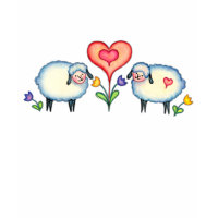 HEARTS & SHEEP by SHARON SHARPE shirt