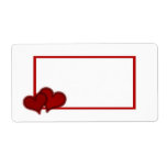 Hearts Shipping Label