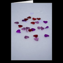 Hearts & Snow greeting card cards