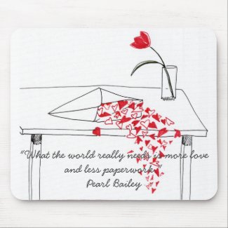 Hearts Spilling Over Mousepad mousepad